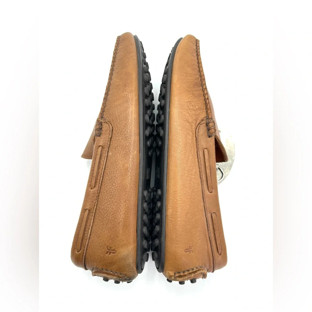 Frye Lewis Venetian Brown‎ Leather Driving Loafers Size 12